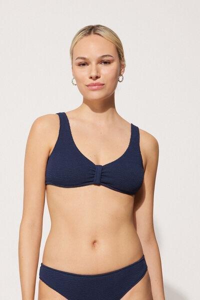 Navy Wavy Bikini Top, 5701_772Y, large image number 0