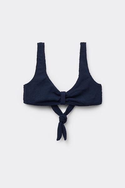 Navy Wavy Bikini Top, 5701_772Y, large image number 4