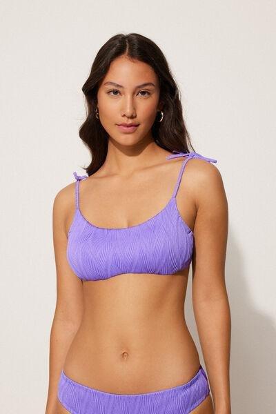 Lilac Chevron Bikini Top, , large image number 0