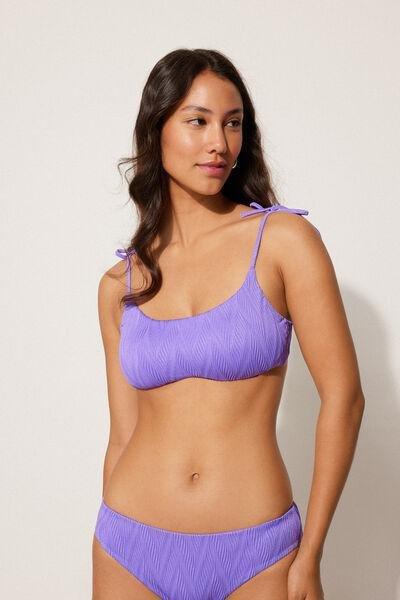 Lilac Chevron Bikini Top, , large image number 1