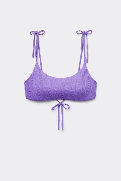 Lilac Chevron Bikini Top, , large image number 4