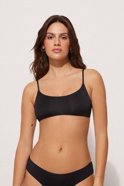 Black Lightly Padded Bikini Top, , large image number 0