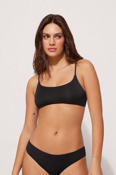Black Lightly Padded Bikini Top, , large image number 1
