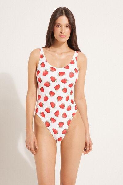 Red One-Piece Swimsuit, , large