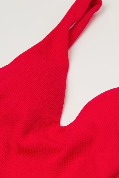 Red One-Piece Triangle Swimsuit, 5701_273U, large image number 5