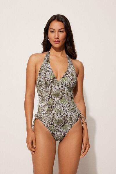 Multicolour Low Cut One-Piece Swimsuit, , large image number 0