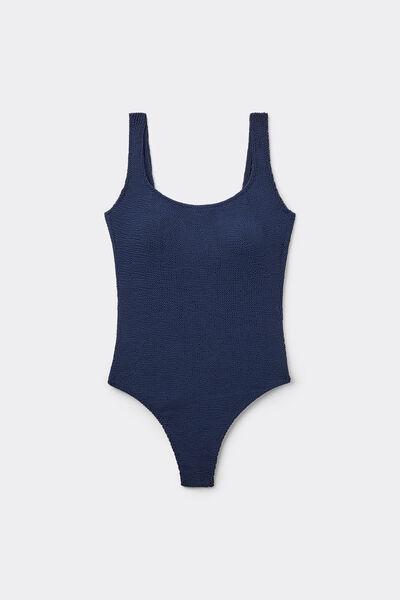 Navy Lightly Padded One-Piece Swimsuit, , large image number 4