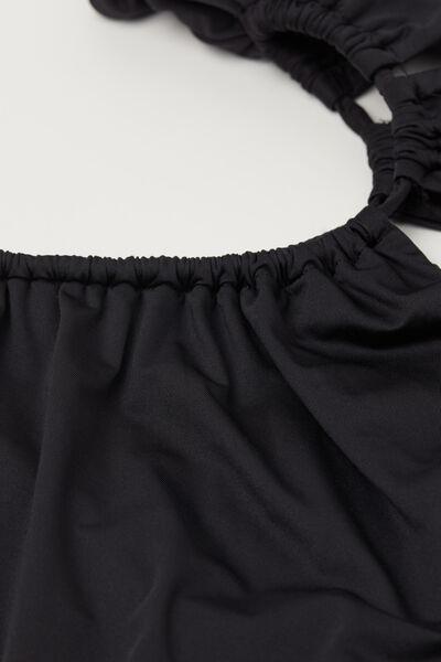 Black One-Piece Swimsuit, Black, large image number 6
