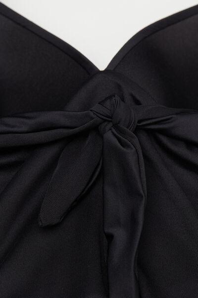 Black Padded One-Piece Swimsuit, Black, large image number 6