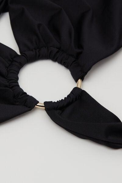 Black Cut-Out One-Piece Trikini, Black, large image number 5