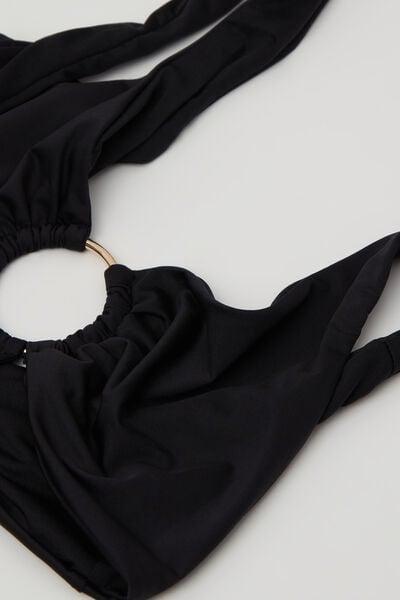 Black Cut-Out One-Piece Trikini, Black, large image number 6