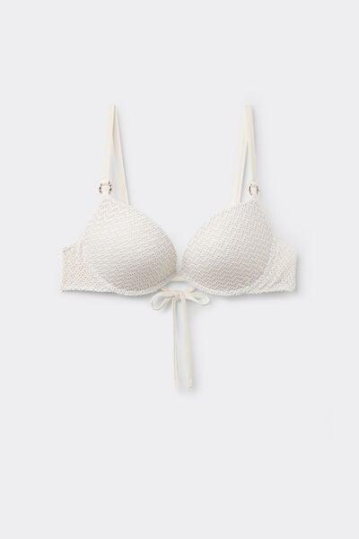 Cream Graduated Push-Up Bikini Top, 5701_526Y, large image number 4