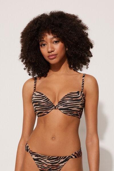 Multicolour Graduated Push-Up Bikini Top, , medium