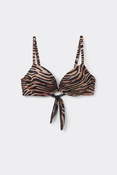 Multicolour Graduated Push-Up Bikini Top, , large image number 4