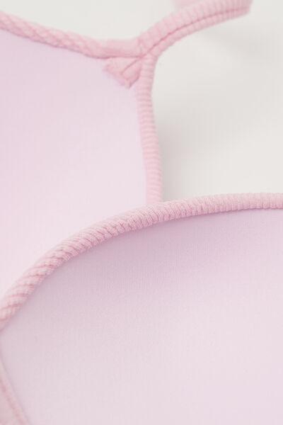 Pink Ribbed Push-Up Bikini Top, 5701_899Y, large image number 6