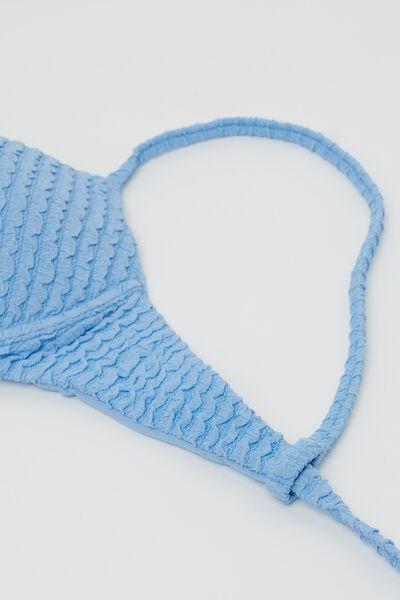 Blue Dreamy Texture Padded Push-Up Bikini Top, 5701_280Z, large image number 6