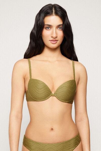 Green Sparkling Touch Padded Push-Up Bikini Top, 5701_285Z, large image number 1
