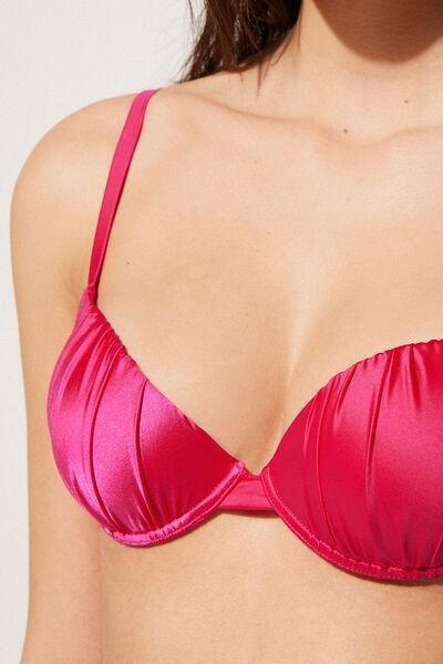 Pink Preformed Push-Up Bikini Top, , large image number 3