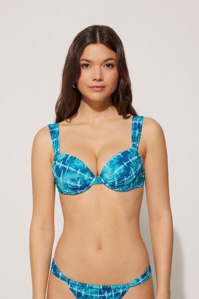 Blue Push-Up Bikini Top, 5701_515Y, large image number 1