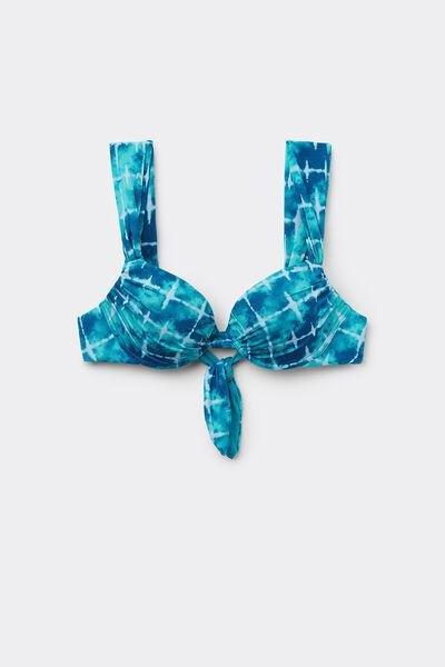Blue Push-Up Bikini Top, 5701_515Y, large image number 4