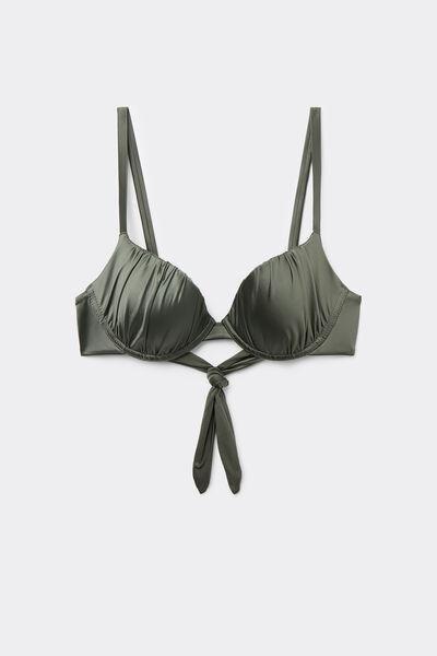 Green Preformed Push-Up Bikini Top, , large image number 4