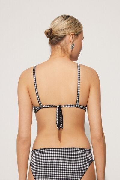 Black Padded Push-Up Bikini Top, 5701_778Y, large image number 2