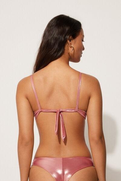 Pink Lightly Padded Push-Up Bikini Top, , large image number 2