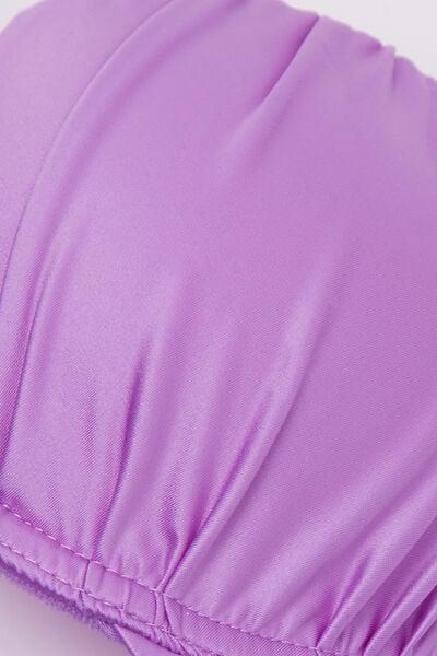 Lilac Shiny Glam Lightly Padded Push-Up Bikini Top, 5701_288Z, large image number 6