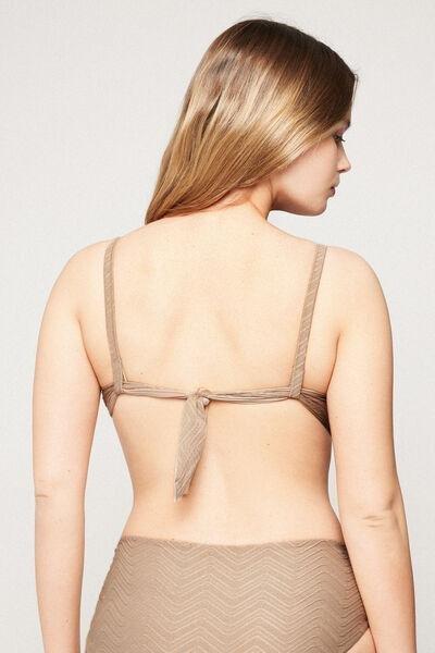 Brown Sparkling Touch Lightly Padded Push-Up Bikini Top, 5701_286Z, large image number 2
