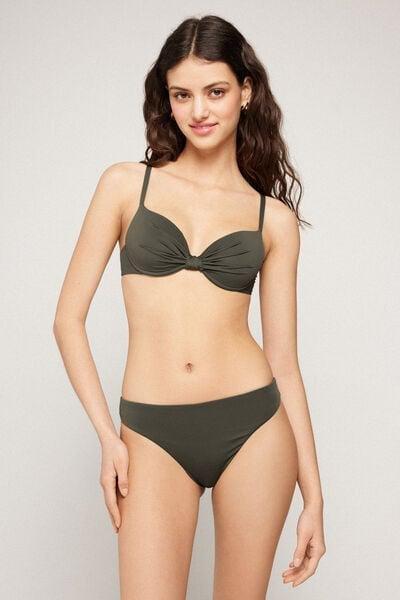 Green Timeless Look Lightly Padded Push-Up Bikini Top, 5701_226Z, large image number 0