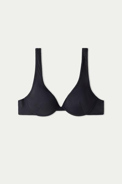 Black Push-Up Bikini Top, Black, large image number 8