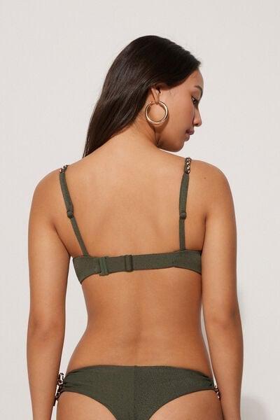 Green Tiki Texture Balconette Bikini Top, 5701_503Y, large image number 2