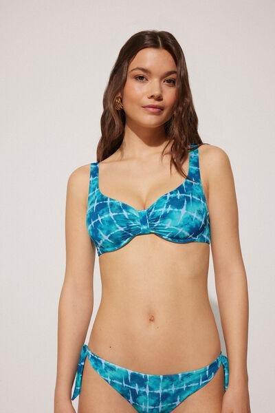 Blue Balconette Bikini Top, 5701_515Y, large image number 1