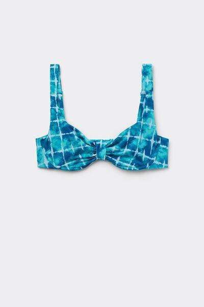 Blue Balconette Bikini Top, 5701_515Y, large image number 4