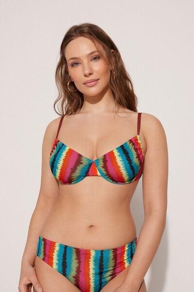 Multicolour Balconette Bikini Top, , large image number 1
