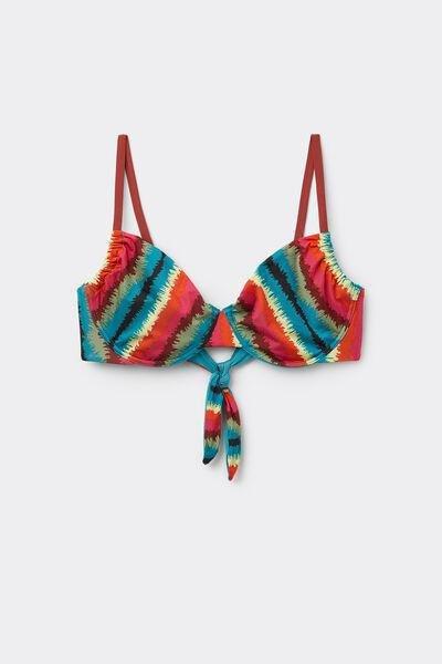 Multicolour Balconette Bikini Top, , large image number 4