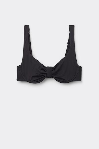Black Balconette Bikini Top, , large image number 4