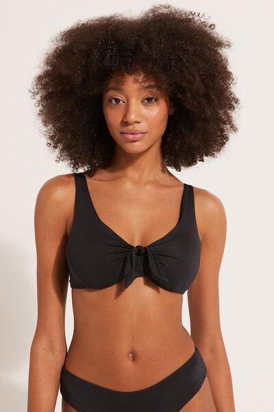 Black Balconette Bikini Top, , large image number 1