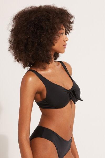Black Balconette Bikini Top, , large image number 2
