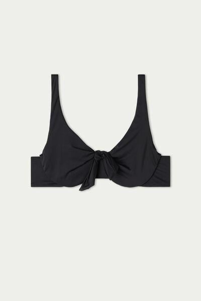 Black Balconette Bikini Top, , large image number 6