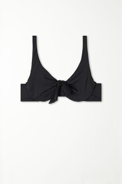 Black Balconette Bikini Top, , large image number 7