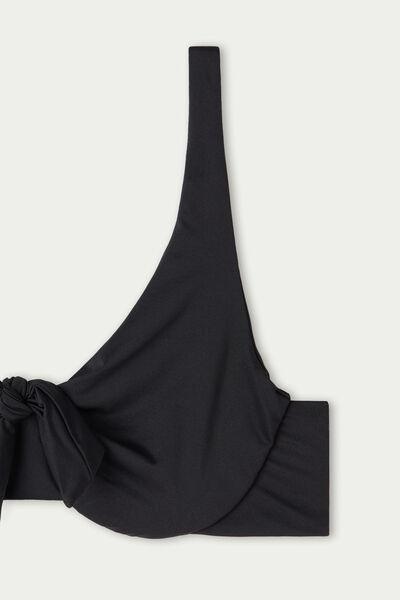 صدرية بيكيني  بالكونت  أسود معاد التدوير ، للنساء, Black, large image number 9