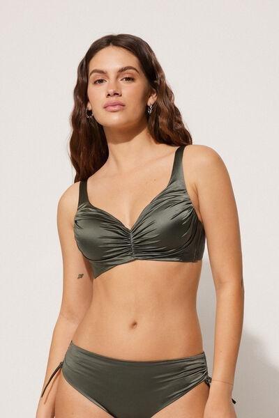 Green Padded Balconette Bikini Top, , large image number 1