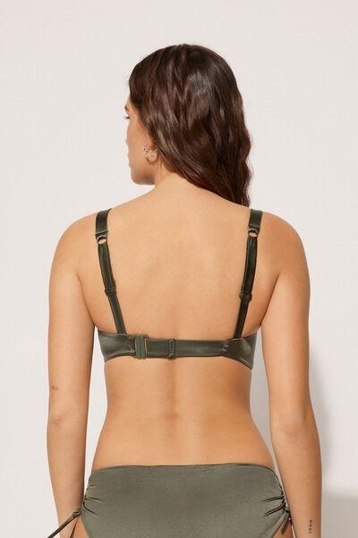 Green Padded Balconette Bikini Top, , large image number 2