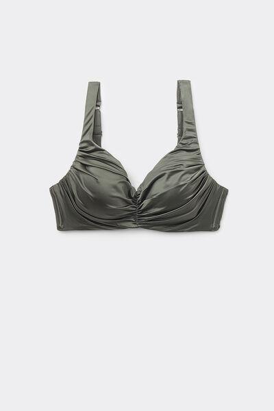 Green Padded Balconette Bikini Top, , large image number 4