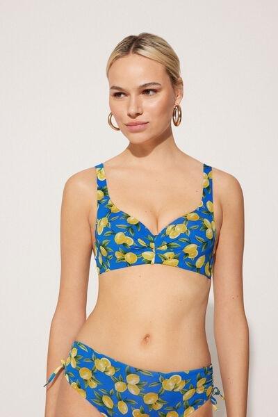 Yellow Padded Balconette Bikini Top, 5701_900Y, large image number 1