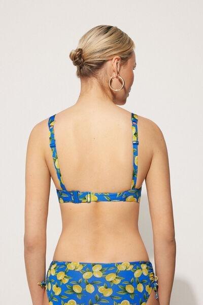 Yellow Padded Balconette Bikini Top, 5701_900Y, large image number 2