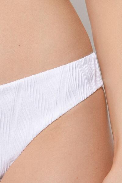 White Timeless Chevron Brazilian Bikini Briefs, , large image number 3