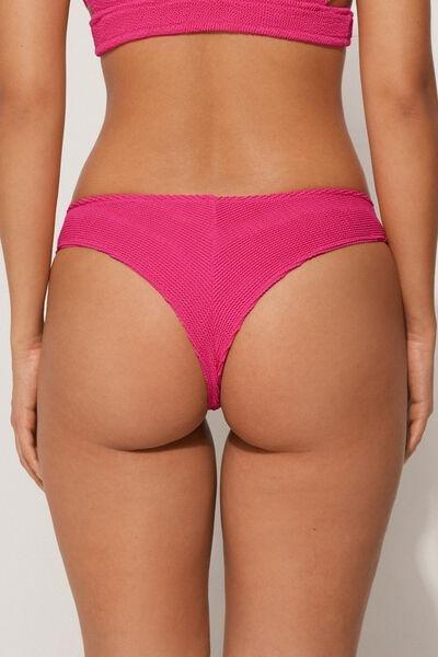 Pink High-Leg Brazilian Bikini Briefs, , large image number 2