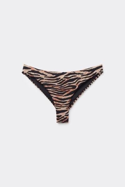 Multicolour Animal Print Brazilian Bikini Bottoms, , large image number 2
